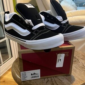 Vans Black and White Kids Old Skool Skate Sneakers